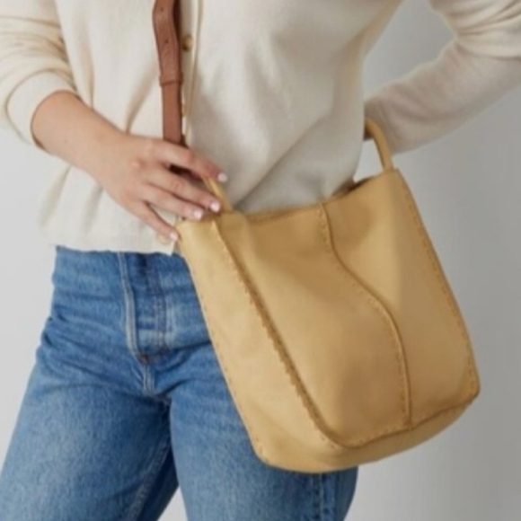 The Sak Handbags - THE SAK Los Feliz Buttercup Pebbled Leather Crossbody|Shoulder Tote| Bag Purse